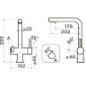 Смеситель OMOIKIRI HOTARU-GM-WH 4994053