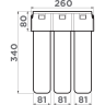 Комплект смеситель + фильтр OMOIKIRI NAGANO-GR-P + PURE DROP LITE 4219.8028P